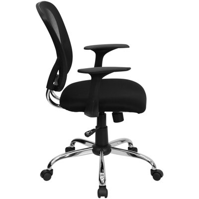 Flash Furniture Mid-Back Mesh Office Chair with Chrome Base