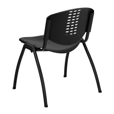 Flash Furniture Hercules Series Polypropylene Stack Chair with  Frame