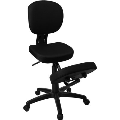 Flash Furniture Low-Back Height Adjustable Task Chair with Dual Wheel
