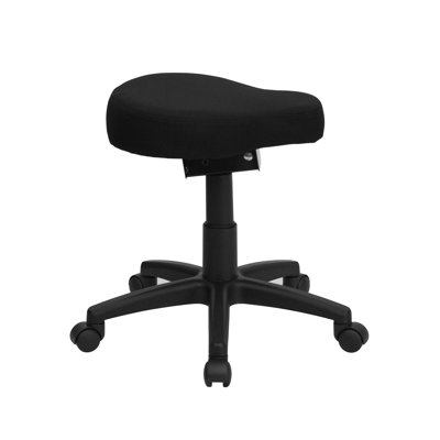 Flash Furniture Height Adjustable Utility Stool with Dual Wheel