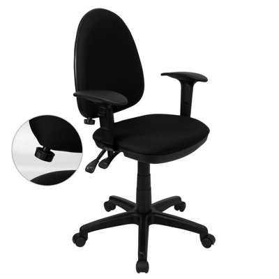 Flash Furniture Mid-Back Multi-Functional Task Chair with Adjustable Lumbar Support