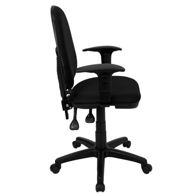 Flash Furniture Mid-Back Multi-Functional Task Chair with Adjustable Lumbar Support