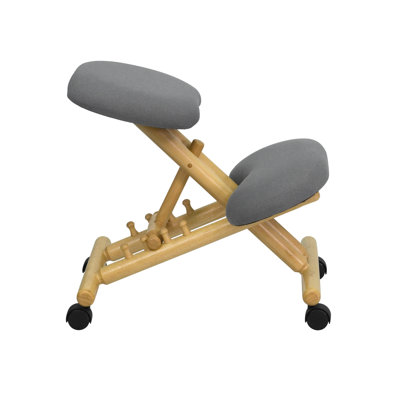 Flash Furniture Low-Back Height Adjustable Kneeling Chair with Dual Wheel