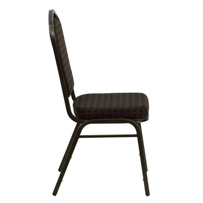 Flash Furniture Hercules Series Crown Back Stacking Banquet Chair with 2.5'' Thick Seat
