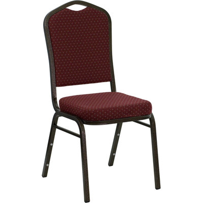 Flash Furniture Hercules Series Crown Back Stacking Banquet Chair with 2.5'' Thick Seat