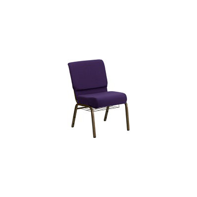 Flash Furniture Hercules Series 21'' Extra Wide Stacking Church Chair with 4'' Thick Seat