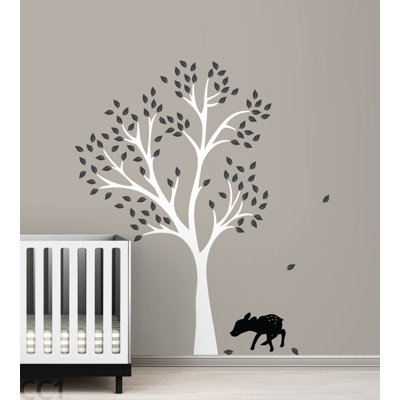 LittleLion Studio Fawn Tree Wall Decal