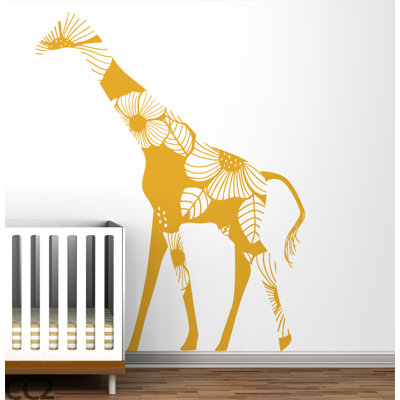 LittleLion Studio Fauna Floral Giraffe Wall Decal