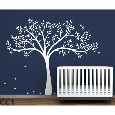 LittleLion Studio Monochromatic Fall Tree Wall Decal