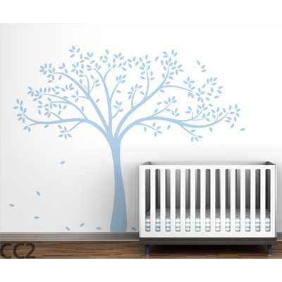 LittleLion Studio Monochromatic Fall Tree Wall Decal