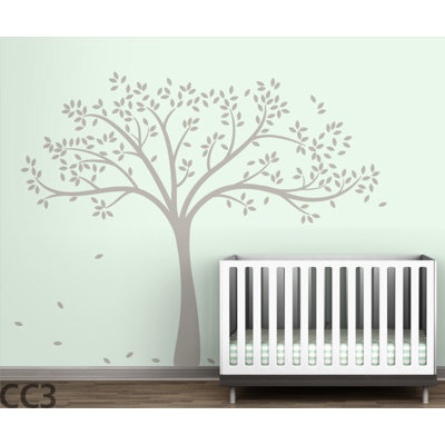 LittleLion Studio Monochromatic Fall Tree Wall Decal