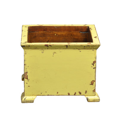 Antique Revival French Square Planter with Wooden Legs