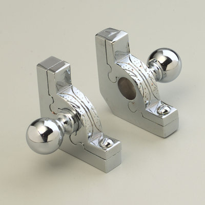 Zoroufy 72" Sovereign Tubular Stair Rod Set with Decorative Brackets Ball Finials