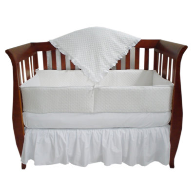 American Baby Company Heavenly Soft Four Piece Minky Dot Crib Bedding Set