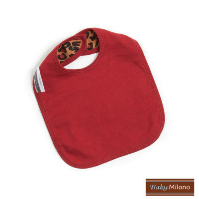 Baby Milano Bib and Burp Cloth in Leopard Print