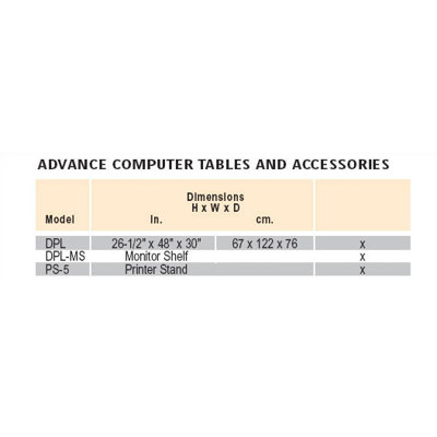 Da-Lite Monitor Shelf (for DPL)