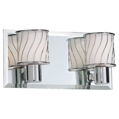 Bathroom Mirrors  Lights on Dainolite Bevelled Mirror 2 Light Bath Vanity Light   Wayfair