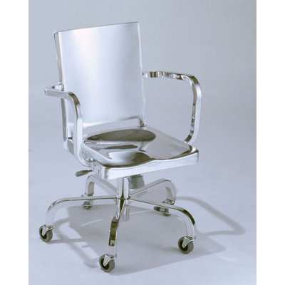 Emeco Hudson Mid-Back Swivel Office Chair