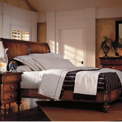 The Classic Portfolio British Colonial Sleigh Bedroom Collection by Stanley Furniture -image
