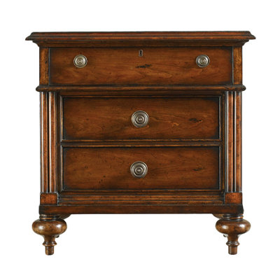 The Classic Portfolio British Colonial 3 Drawer Nightstand by Stanley Furniture -image