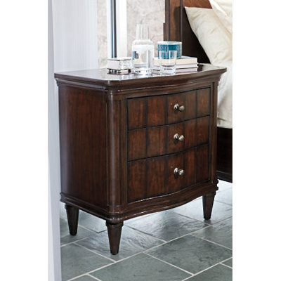 Avalon Heights Swingtime Serpentine 3 Drawer Nightstand by Stanley Furniture -image