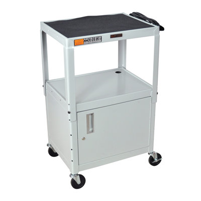 Luxor H Wilson Adjustable Height Cabinet AV Cart