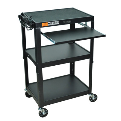 Luxor Compact Steel Mobile Computer Workstation