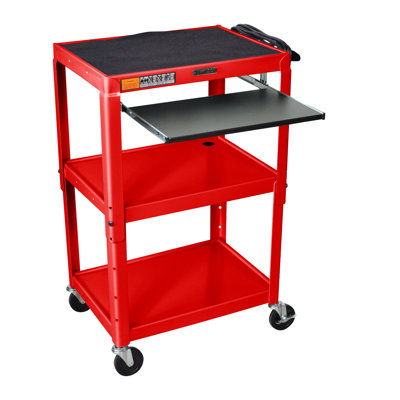 Luxor Compact Steel Mobile Computer Workstation