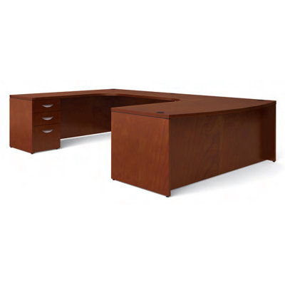 Offices To Go Ventnor Bow Front U-Shaped Desk
