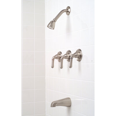 Premier Faucet Sanibel Three-Handle Volume Control Tub and Shower Faucet