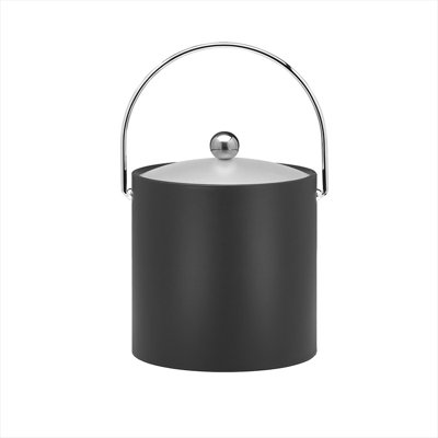 Bartender's Choice Fun Colors 3 Qt Ice Bucket in Black