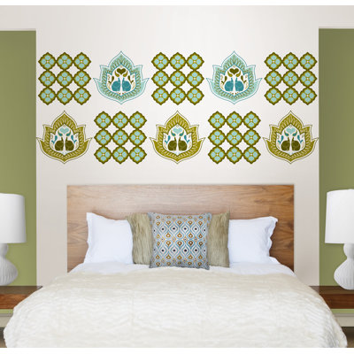 WallPops! Jonathan Adler Elephant Paisley Blox Wall Decal