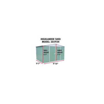 Absco DayLite Steel Garden Shed