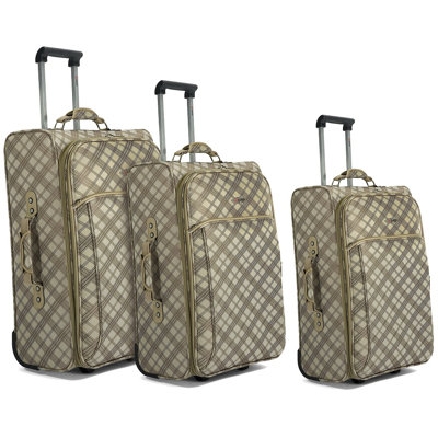 BENZI 3 Piece Softsided Expandable Trolley Set