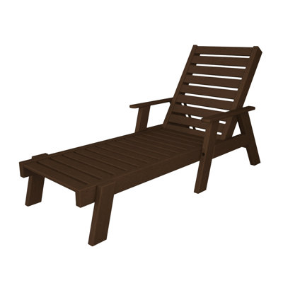 POLYWOOD&reg; Captain Chaise Lounge with Arms