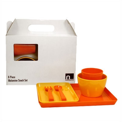 notNeutral Melamine Snack Set in Blue/Green