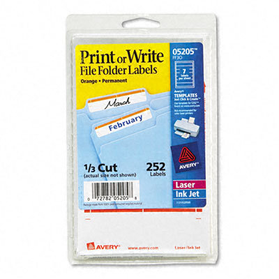 Avery Print or Write File Folder Labels