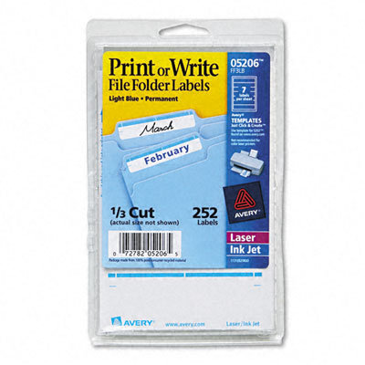 Avery Print or Write File Folder Labels