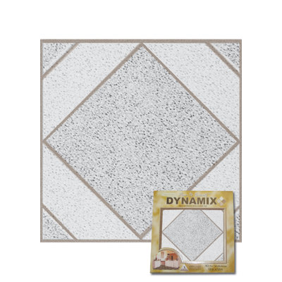 Home Dynamix Vinyl White Stone Diamond Floor Tile (Set of 20)