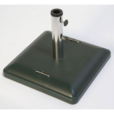 Green Corner Free Standing Square Concrete Umbrella Base