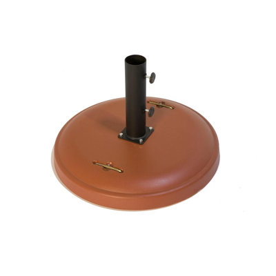 Green Corner Free Standing Round Concrete Umbrella Base