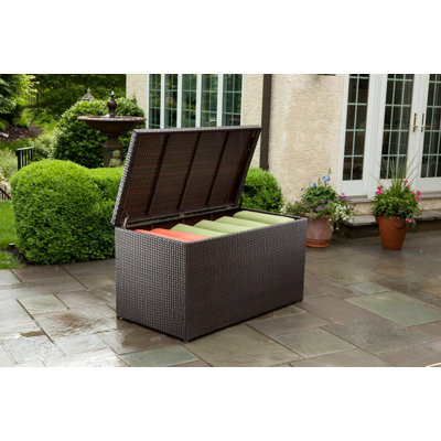 Alfresco Home All Weather Wicker Outdoor Storage Box