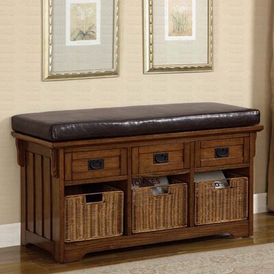 Upland Wooden Entryway Storage Bench for Sale | Wayfair