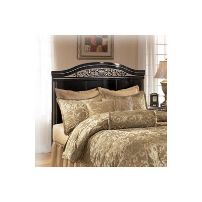 Park Full/Queen Panel Headboard in Deep Glossy Black by Wildon Home ® -image