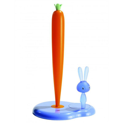 Alessi Bunny & Carrot Kitchen Roll Holder by Stefano Giovannoni