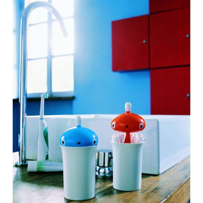 Alessi Pisellino Cotton Swab Holder by Stefano Giovannoni