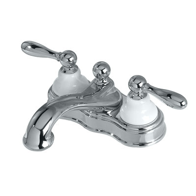 Petite Franciscan Centerset Bathroom Faucet with Double Lever Handles