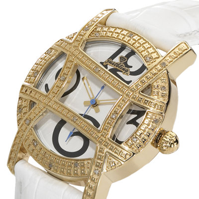 JBW Women's Olympia Leather Watch in White