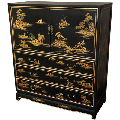 Chinese Tallboy Dresser by Oriental Furniture -image