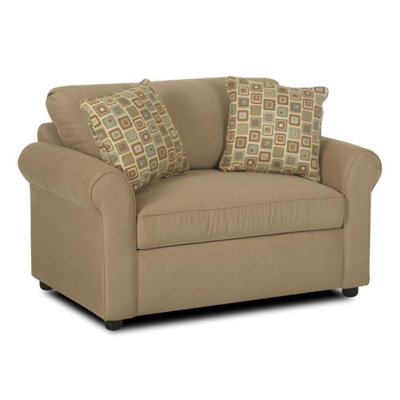 Brighton Fabric Sleeper Loveseat and Ottoman  Wayfair